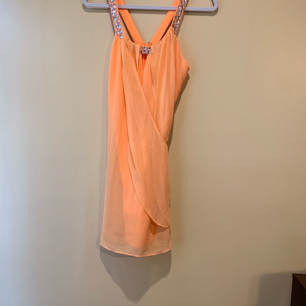 Adrianna Papell sheer cocktail dress size5/6